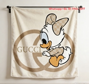 Disney Daisy Duck Gucci Pattern Interlocking G Logo Wall Decor Blanket throw blankets IMG_4724